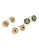 Expression Three Pack of Goldtone Stud Earrings - MULTI