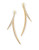 Guess Front-to-Back Crystal Accent Drop Earrings - GOLD