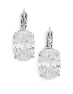 Kate Spade New York Draped Jewels Crystal Drop Earrings - CLEAR