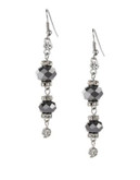Expression Candy Bead Link Earrings - BLACK