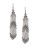 Expression Chain Arrow Drop Earrings - DARK GREY