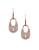 Michael Kors Heritage Padlock Earrings - PINK