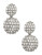 Kenneth Jay Lane Pave Ball Post Earrings - SILVER