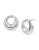 Robert Lee Morris Soho Sculptural Circle Stud Silver Earring - SILVER