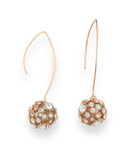 Guess Have A Ball Drop Earrings - ROSE GOLD