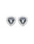 Swarovski Silver Tone Swarovski Crystal Stud Earring - GREY