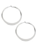 Kenneth Cole New York Sculptural Hoop Earring - SILVER