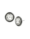 Kenneth Cole New York Crystal Faceted Stone Stud Earrings - CRYSTAL