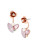 Betsey Johnson Rose Front and Back Earrings - PINK
