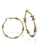Guess Barb Wire Hoop Earrings - GOLD