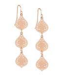 Expression Triple-Drop Filigree Earrings - ROSE GOLD