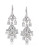Carolee Crystal Drop Chandelier Earrings - SILVER