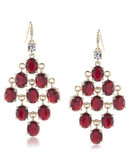 Carolee Kite Chandelier Earrings - RED