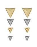 House Of Harlow 1960 Pyramid Stud Earring Set - GOLD