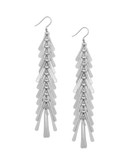 Lucky Brand Feather Earrings - SILVER