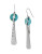 Robert Lee Morris Soho Blue Dimension Semiprecious Turquoise Round Bead Stick Drop Earring - TURQUOISE