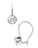 Expression Sterling Silver Cubic Zirconia Earrings - STERLING SILVER