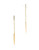 Michael Kors Pave Matchstick Chain Drop Earrings - GOLD