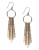 Lucky Brand Lucky Brand Earrings Silver-Gold-Tone Metal Paddle Earrings - YELLOW
