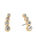 Michael Kors Park Avenue Linear Stone Earrings - GOLD