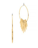 Michael Kors Matchstick Spike Hoop Earrings - GOLD