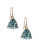 Kate Spade New York Glitter Triangle Drop Earrings - TURQUOISE