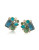 Carolee Stone Cluster Clip-On Earrings - LIGHT BLUE