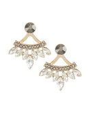 Expression Pave Teardrop Earring Jackets - GOLD