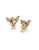Betsey Johnson Faux Pearl Angel Stud Earrings - WHITE