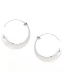 Kenneth Cole New York Sculptural Crescent Hoop Earring - SILVER