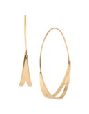 Kenneth Cole New York Citrus Slice Cut Out Hoop Earring - GOLD