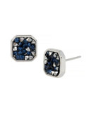 Kenneth Cole New York Sprinkled Stone Stud Earrings - BLUE