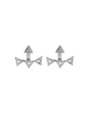 House Of Harlow 1960 Andes Pavé Ear Jackets - SILVER