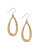 Lucky Brand Textured Oval Hoop Earrings - GOLD