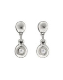 Uno De 50 Pearl Drop Earrings - SILVER