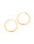 Jones New York Medium Thin Hoop Hinged Earrings - GOLD