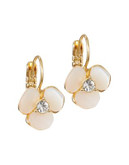 Kate Spade New York Disco Pansy Leverback Earrings - CREAM