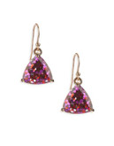 Kate Spade New York Glitter Triangle Drop Earrings - PINK
