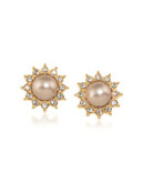 Carolee Faux Pearl Button Clip Earrings - DARK MULTI