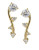 Nadri Floral Crawler Earrings - GOLD