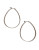 Lucky Brand Medium Oblong Hoop Earrings - SILVER