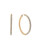 Michael Kors Pave Set Goldtone Hoop Earrings - GOLD
