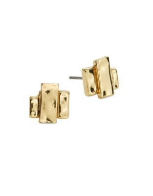 Lauren Ralph Lauren Clustered Bar Stud Earrings - GOLD
