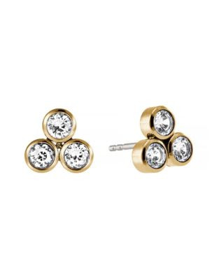 Michael Kors Park Avenue Tri-Stone Earrings - GOLD