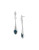 Robert Lee Morris Soho Faceted Stone Stick Drop Earrings - BLUE