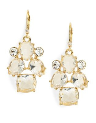 Kate Spade New York Make Me Blush Crystal Drop Earrings - GOLD