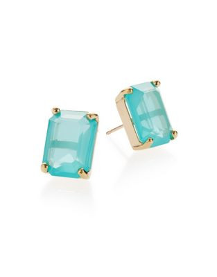 Kate Spade New York Emerald Cut Stud Earrings - TURQUOISE