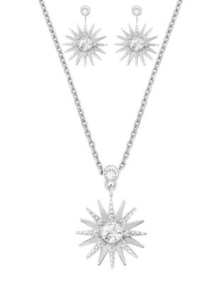 Swarovski Silver Tone Swarovski Crystal Balthus Jewellery Set - SILVER