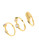 Diane Von Furstenberg Stackable Rings Set - GOLD - 7