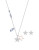 Swarovski Star Necklace and Earrings Set - BLUE